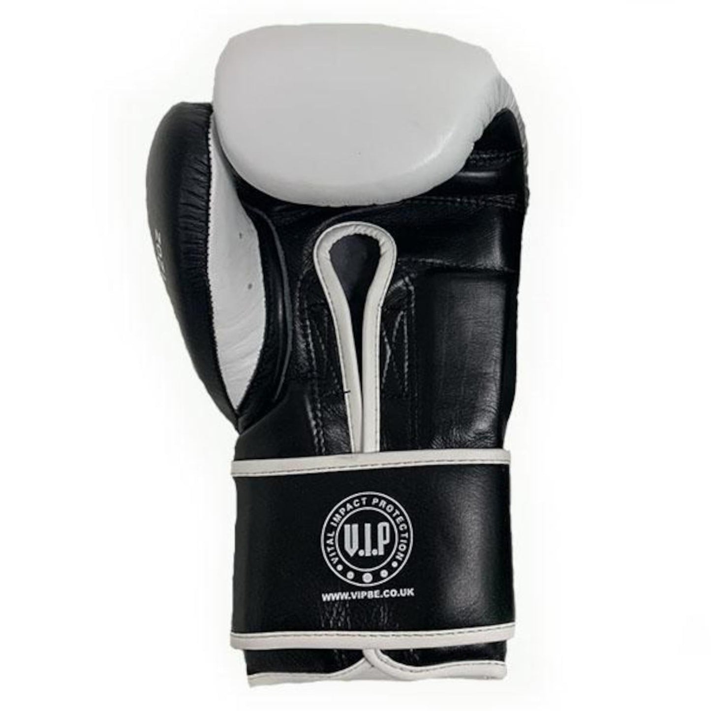 VIP Mens Pugilem Competition Sparring Fight Grade Premium Leather Hook & Loop Fastening Boxing Gloves