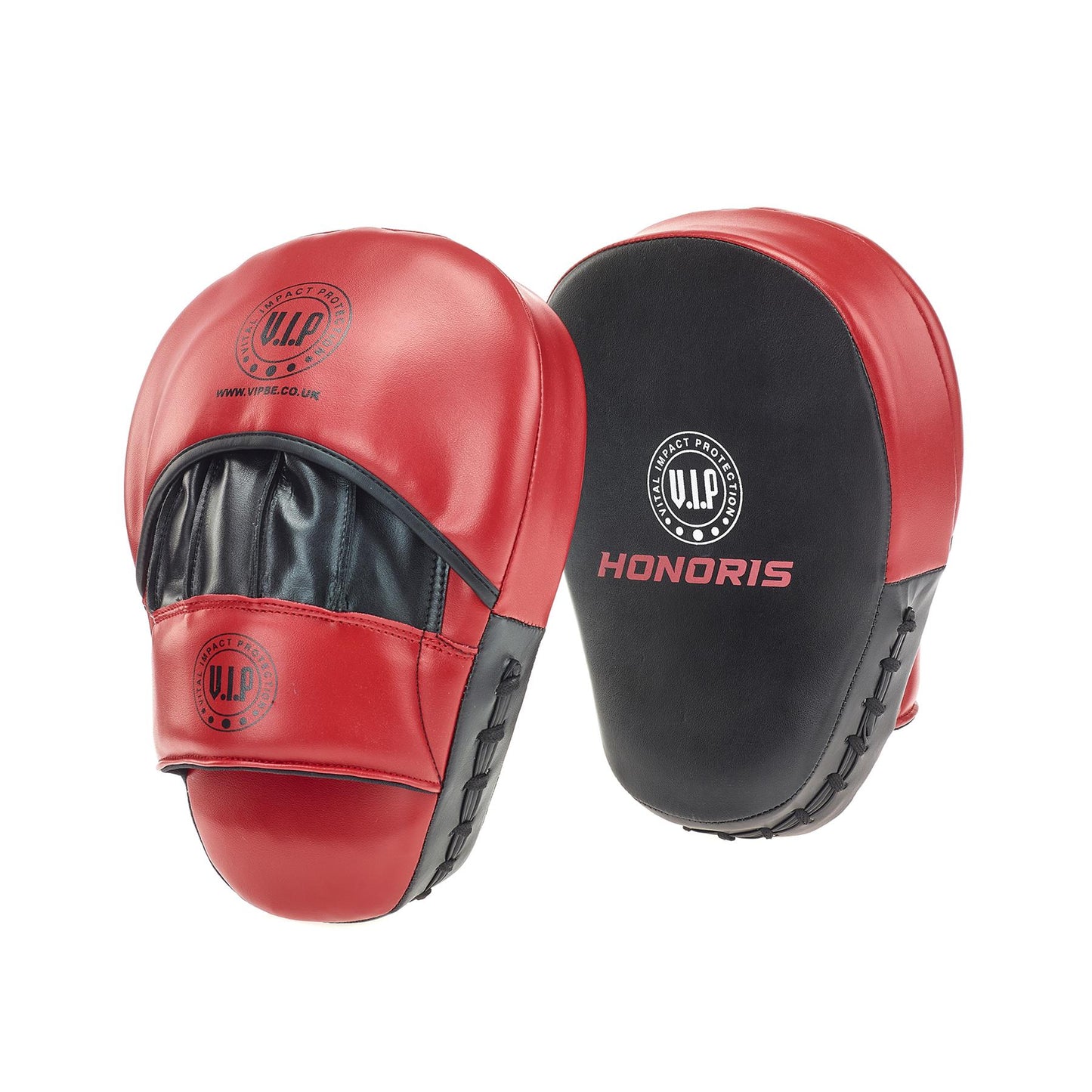 VIP Honoris 2 DX Lenta PU Hide Boxing Pads Curved Focus Mitts Training Pads With Adjustable Strap & Multi Support Layer Construction