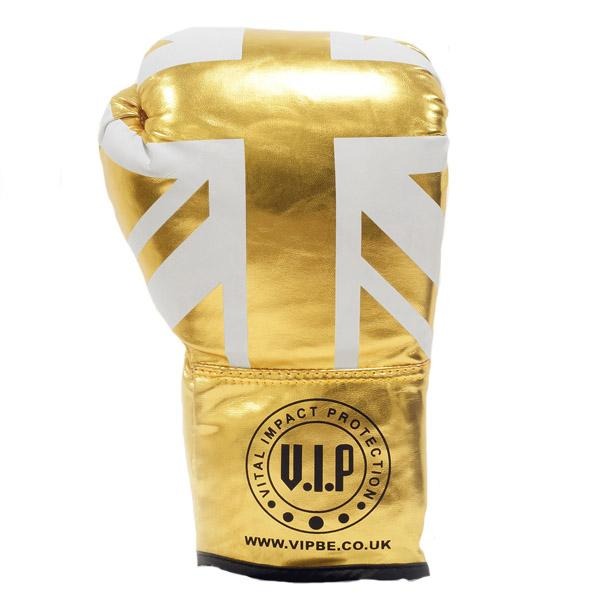 Gold UK Flag Autograph Gloves - VIPBE