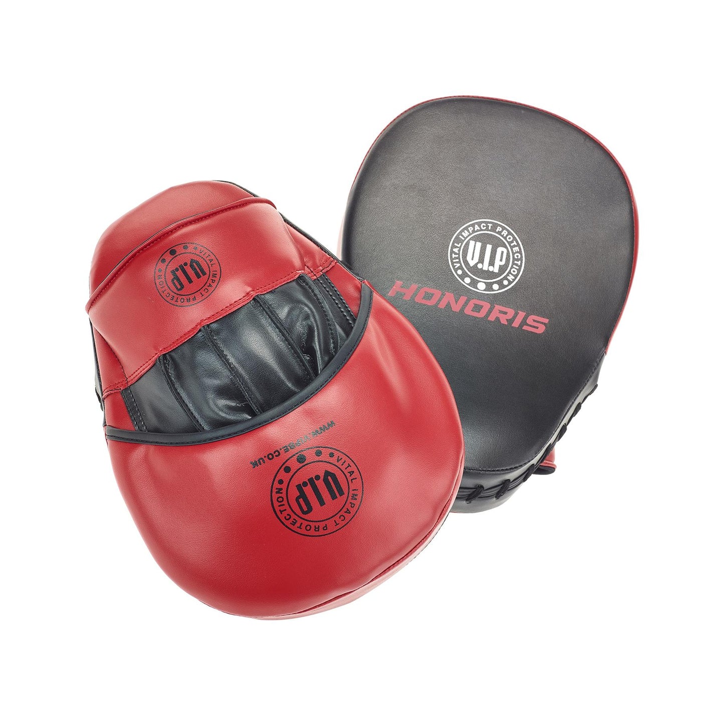 VIP Honoris 2 DX Lenta PU Hide Boxing Pads Curved Focus Mitts Training Pads With Adjustable Strap & Multi Support Layer Construction