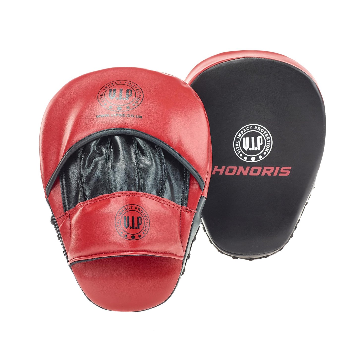 VIP Honoris 2 DX Lenta PU Hide Boxing Pads Curved Focus Mitts Training Pads With Adjustable Strap & Multi Support Layer Construction