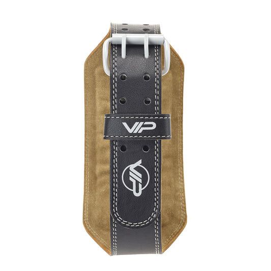 VIP Fitness Auxilium Plus Leather Padded Weight lifting Belt 6" Width
