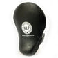 Black & White Leather Curved Boxing Hook & Jab Pads (Open Finger Design) - VIPBE