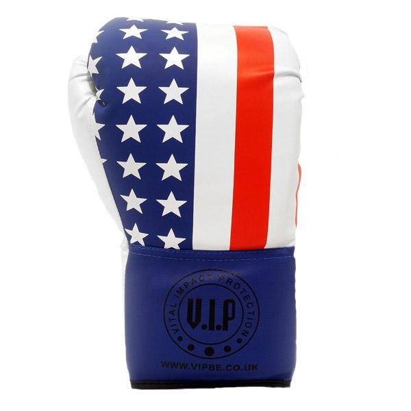 USA Flag Red, White & Blue Autograph Glove - VIPBE